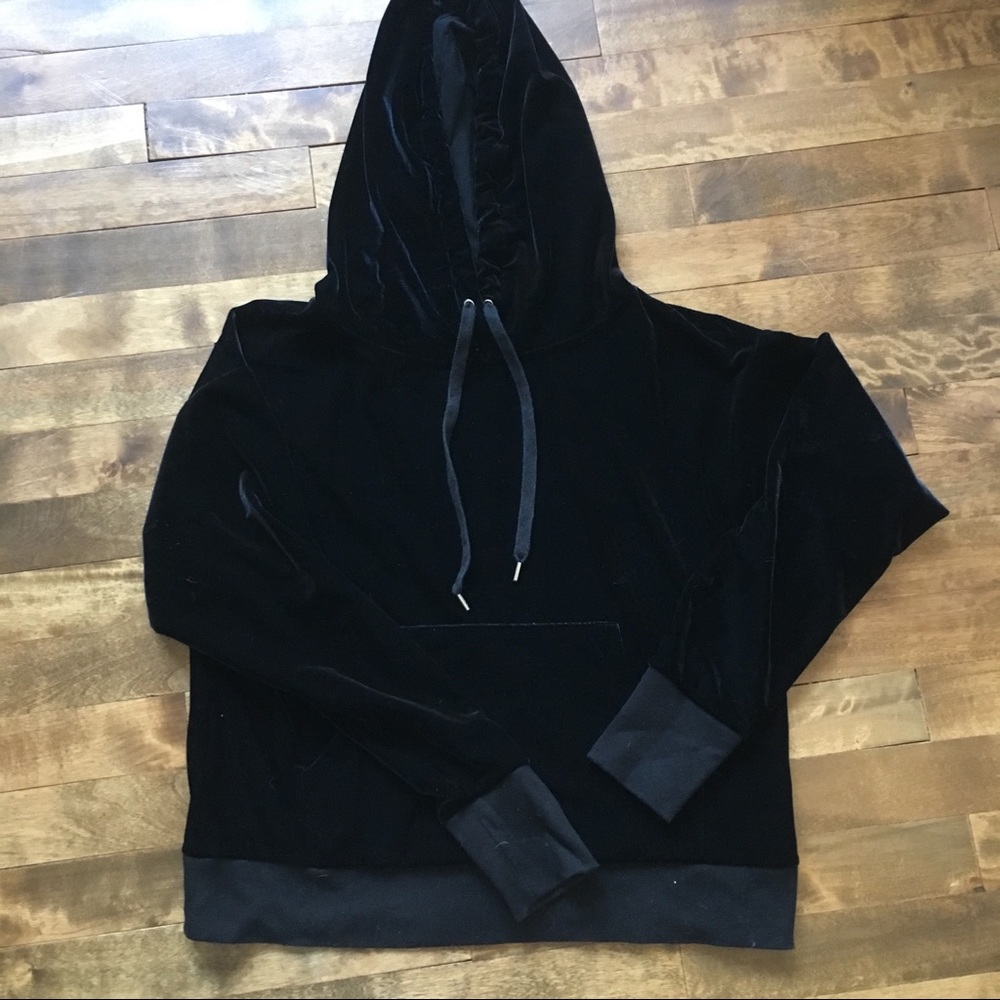 Black Velvet Hoodie
